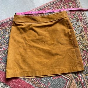 𝅺J. Crew Mercantile corduroy mini skirt ochre size 4